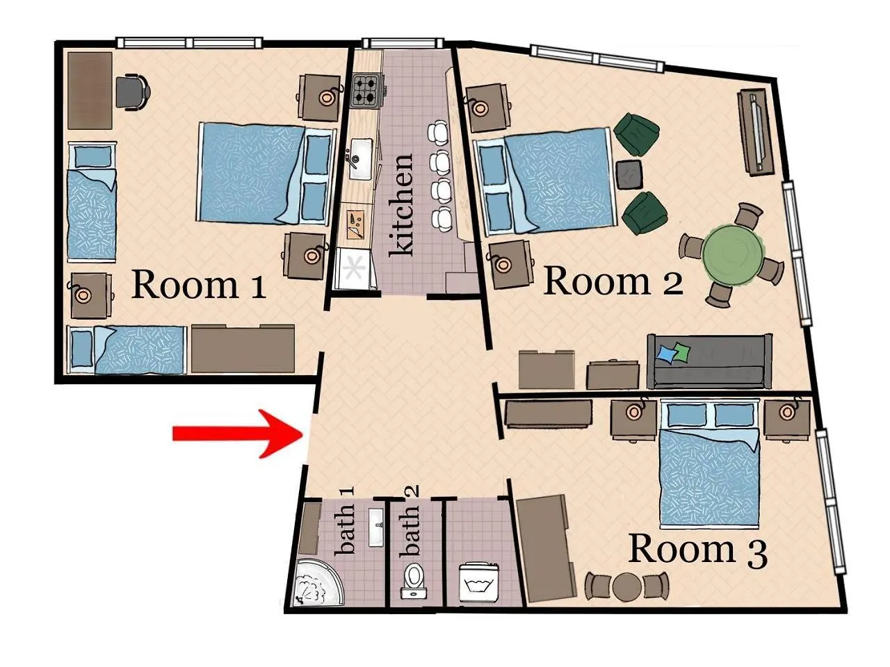 At The Blue Lion & Parking Assistance Apartment Prague